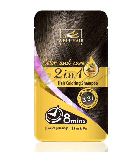 HAIR COLORING SHAMPOO 2 in 1 Well Hair