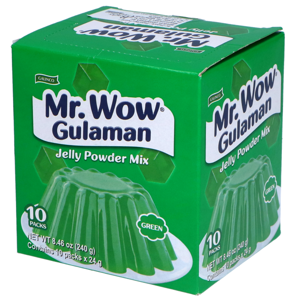 Mr. Wow Gulaman Green 10x/ pr pack 24g