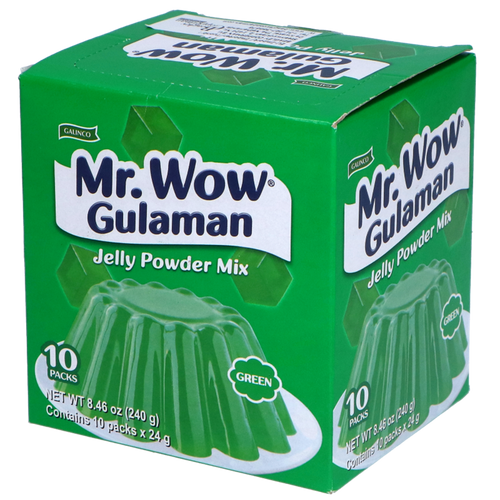 Mr. Wow Gulaman Green 10x/ pr pack 24g
