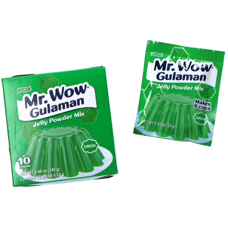 Mr. Wow Gulaman Green 10x/ pr pack 24g