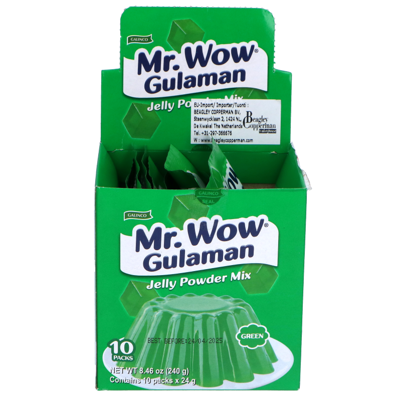 Mr. Wow Gulaman Green 10x/ pr pack 24g