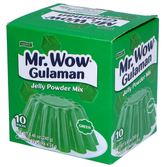 Mr. Wow Gulaman Green 10x/ pr pack  24g