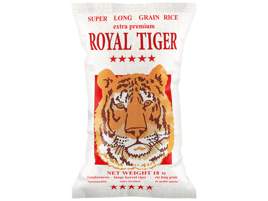 White Long Grain Rice Royal Tiger 18 KG