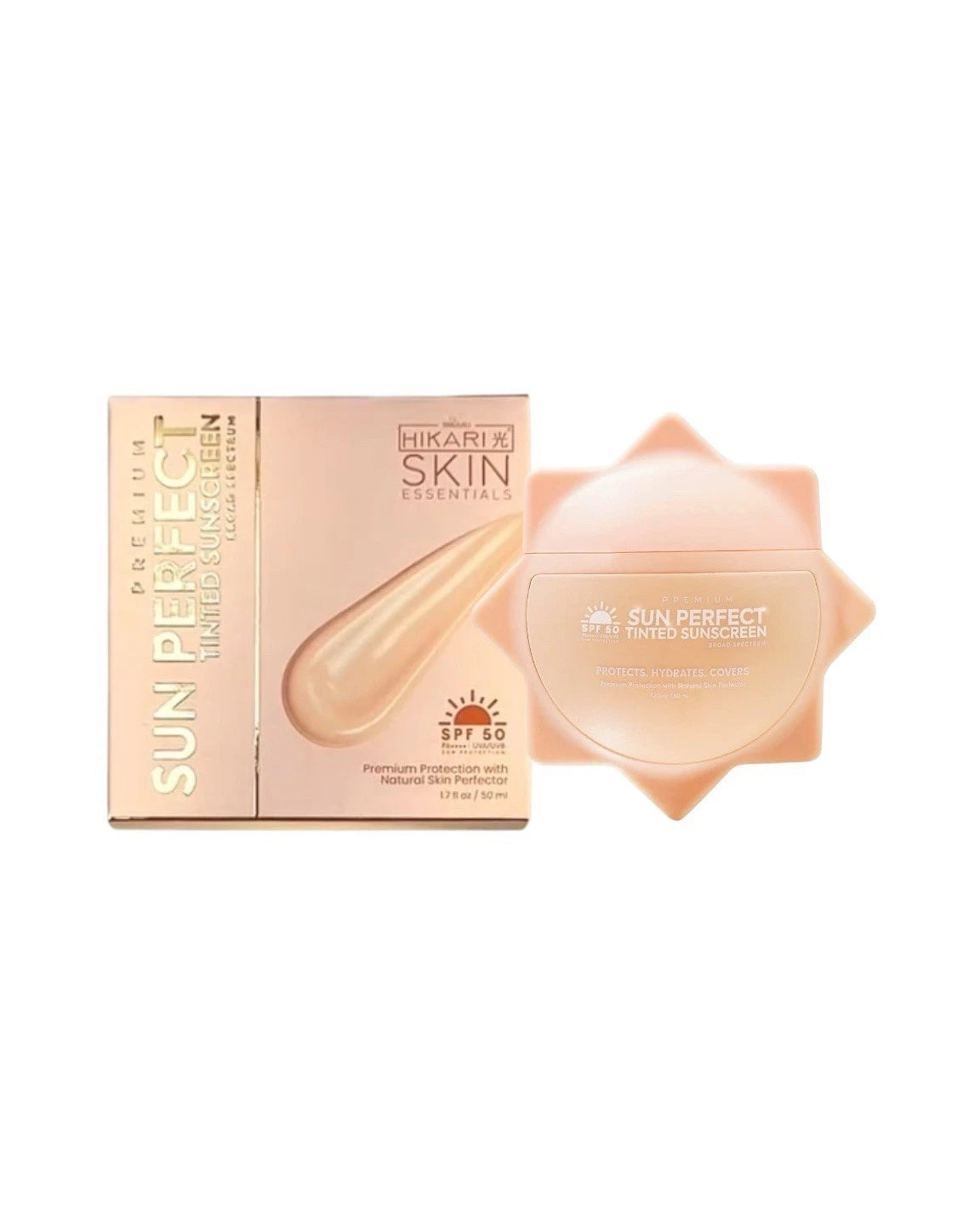 Hikari Skin, Premium Sun Perfect Tinted Sunscreen SPF 50 - 50g